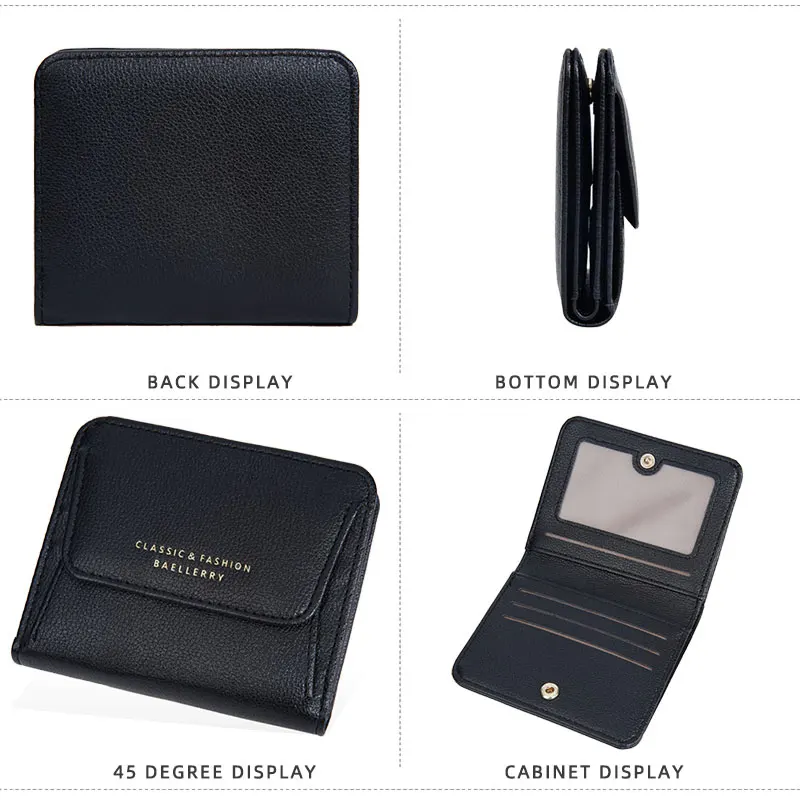 Name Customized Wallet Short Women Card Holder Coin Pocket Brand Female Purses High Quality Photo Holder Wallet For Girls 5