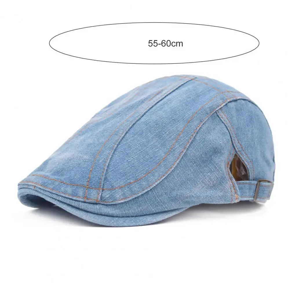 Newsboy Caps Vintage Denim Berets Hat Adult Advanced Flat British Western Men Beret Summer images - 6