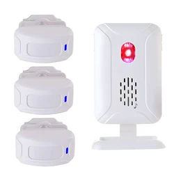 Wireless PIR Motion Detector and Visitor Alert Doorbell Chime (3 motionn sensor)