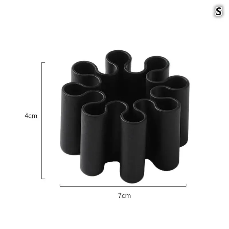 1 adet yaratıcı silikon dalga kalemlik dayanıklı masaüstü fırça organizatör kalem boya fırçaları depolama sepeti kırtasiye malzemeleri