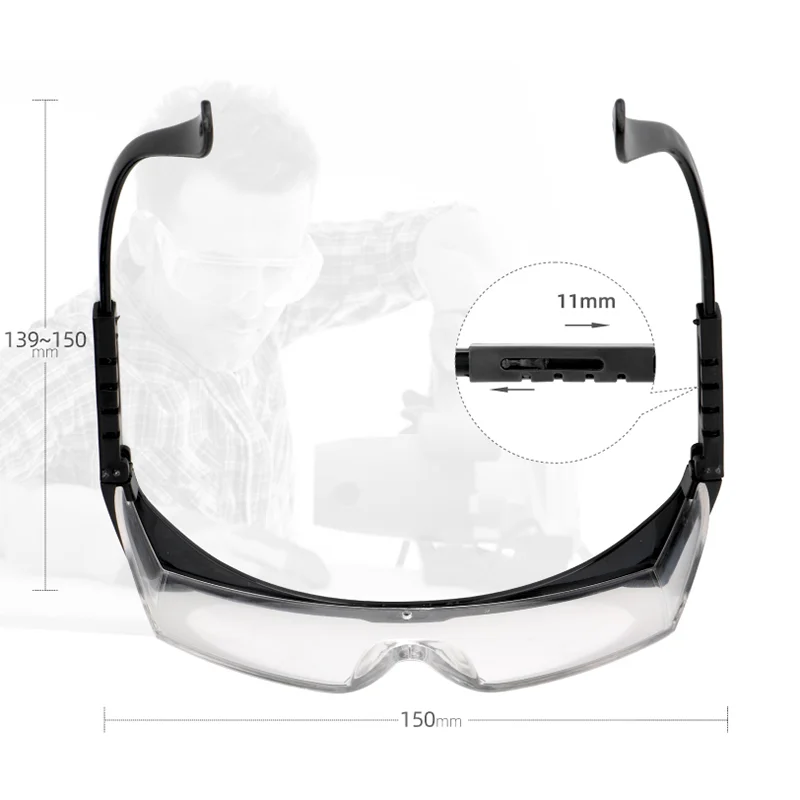 Cycling glasses Bicycle glasses Sports glasses Sports goggles Safety glasses Anti-splash eye protection work safety goggles windproof dustproof