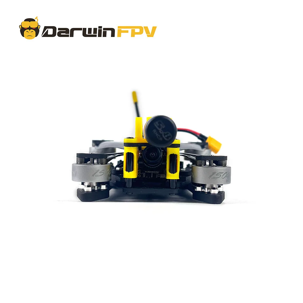DarwinFPV FoldApe4 Drone FPV Pliable 4 pouces - Analog ELRS BNF - Moins de 250g, déplié prêt à voler avec les hélices visibles