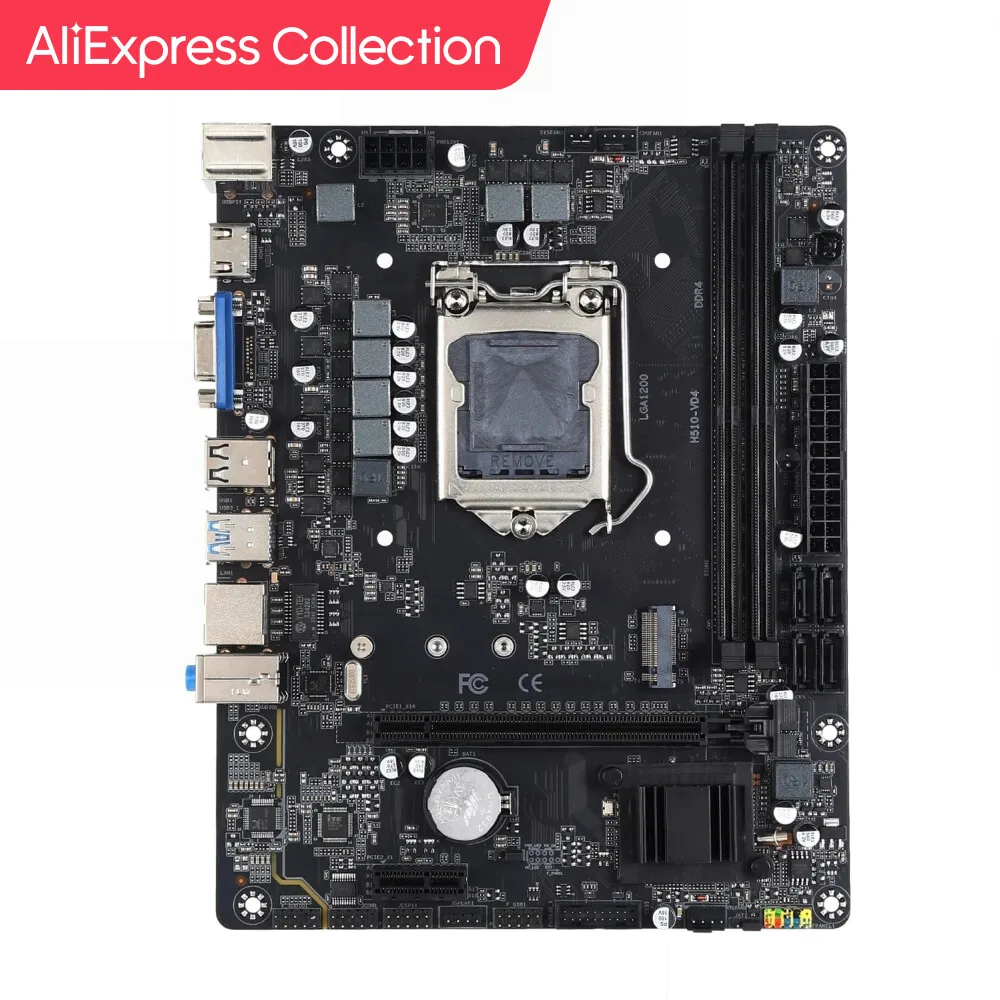 Aliexpress Collection Kllisre H510 Scheda Madre Lga 1200 Supporto Intel Core I3/I5/I7/I9 10Th/11Th Processore Memoria Ddr4 Vga + Hdm