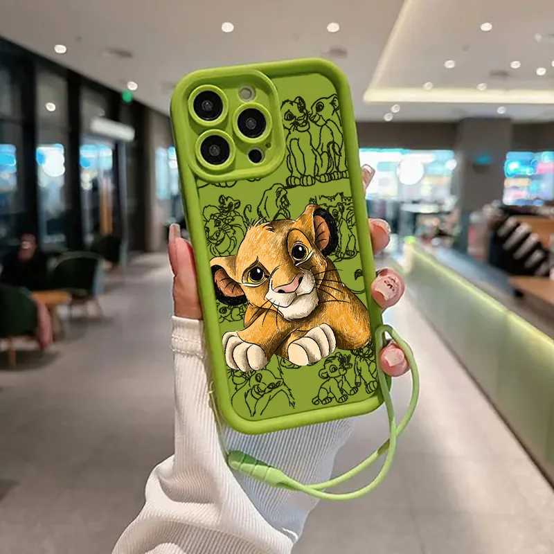 ディズニー-ライオンキングソフトフォンケース,Apple iPhone 16, 15
