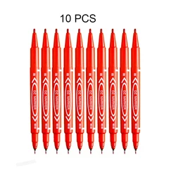 Dual - Tip Permanent Marker Pens for Versatile Use on Various Surfaces (5)
