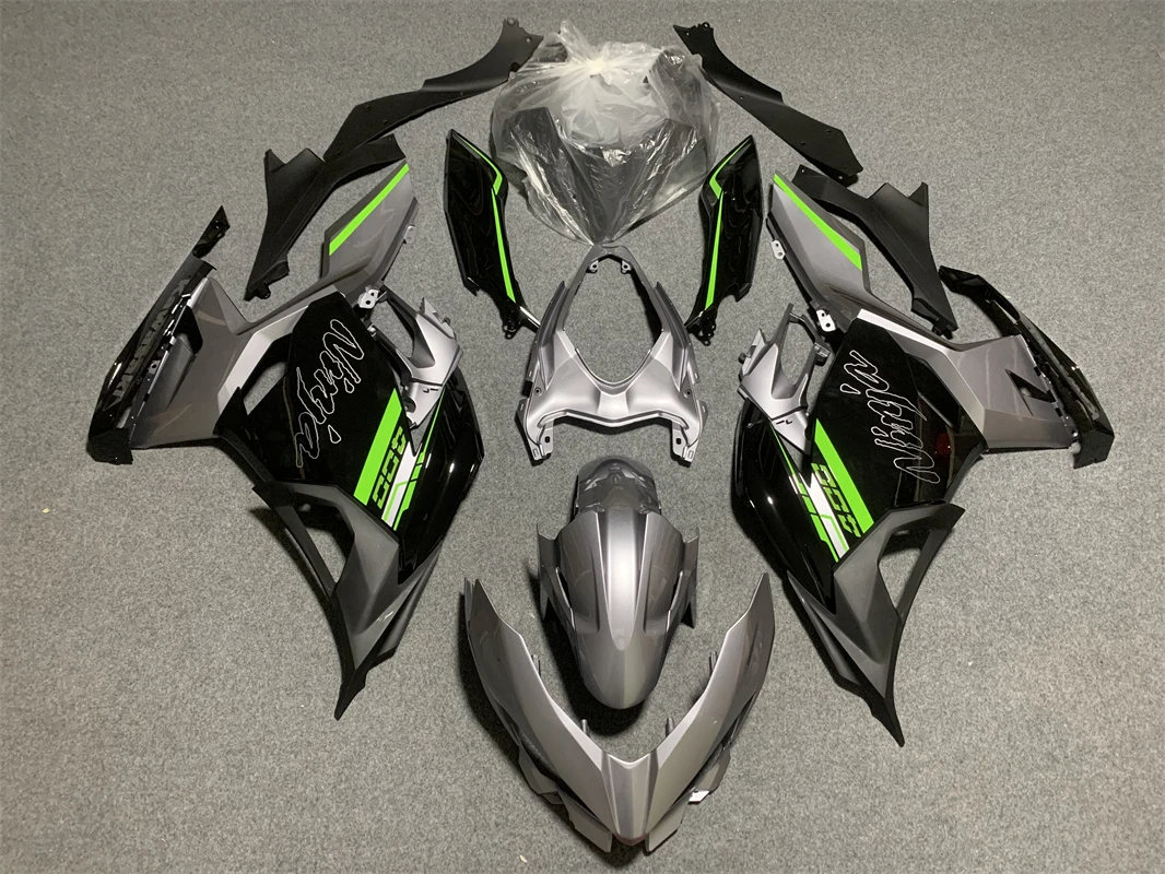 

Motorcycle for Kawasaki NINJA 400 EX400 2018 - 2021 Full Fairing Kits ABS Injection Plastics Black NINJA400 Bodywork Cowling