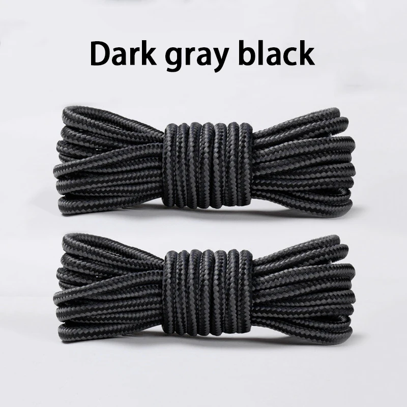 Durable Heavy-Duty Round Boot Laces - 2 Pairs for Hiking, Work, and Outdoor Sports