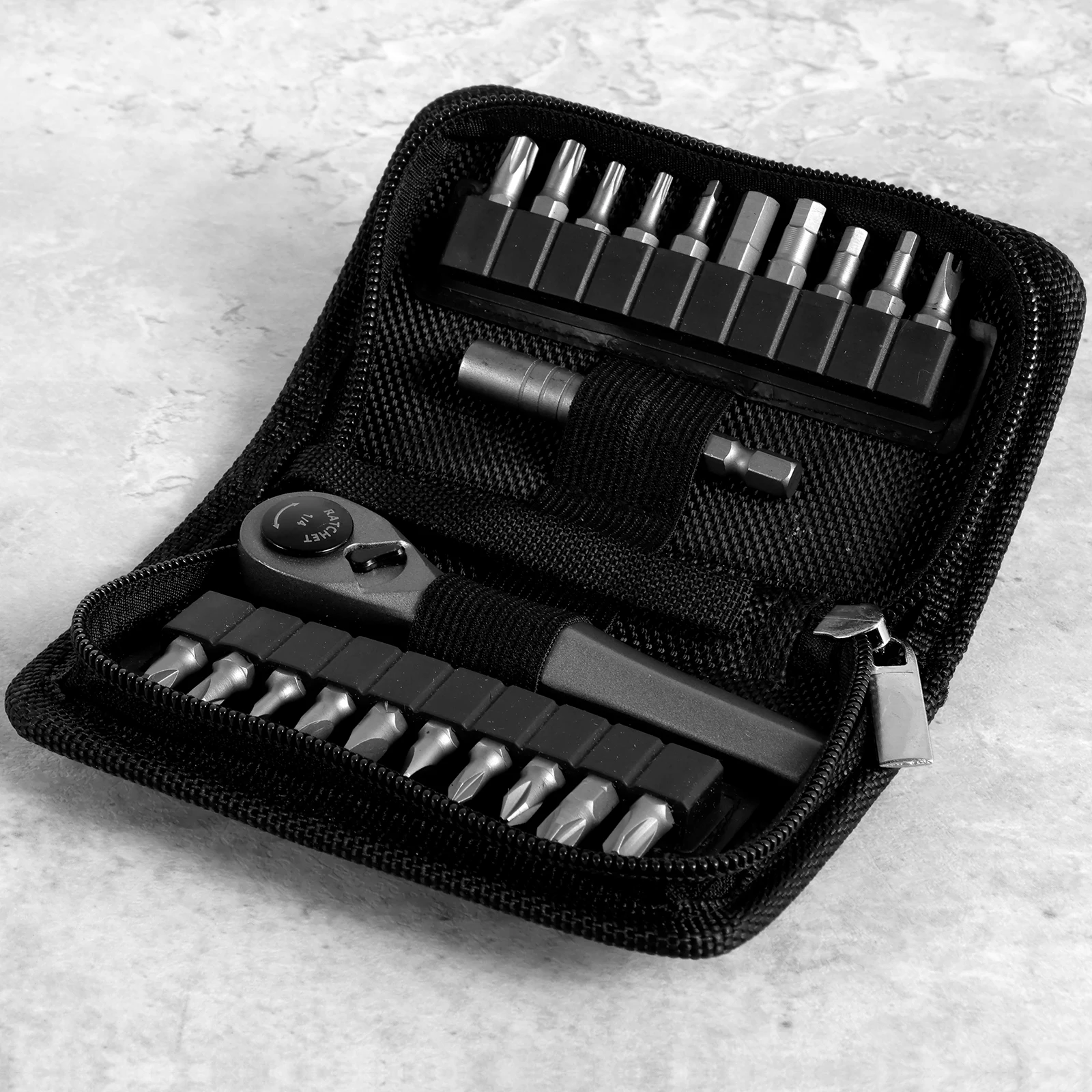 Mini Ratchet Wrench Set 22 in 1 Multifunctional Right Angle Screwdriver Kit Small Ratcheting Screwdriver Combination Set 1