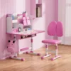 Children's study desk, elementary school students' writing homework desk, household simple children's desk chair, adjustable 3