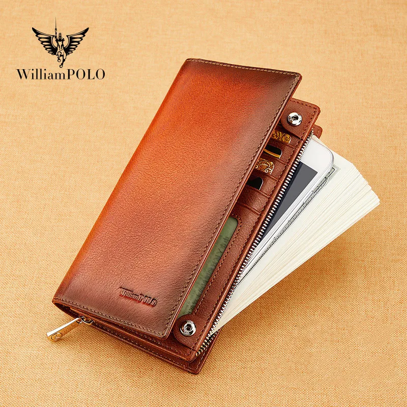 williampolo-genuine-leather-mens-wallet-business-clutch-bag-long-vintage-large-capacity-wallet-credit-card-holder-wallet-for-men