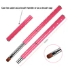 ANGNYA Nail Brush Oval Nail Art Brush For Manicure Pattern Phototherapy Acrylic UV Gel Extension Builder Drawing Painting Pen 3