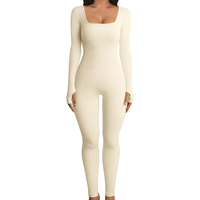 thumbnail image 1 of Nuevo Conjunto de Yoga sin costuras, monos para mujer, traje de una pieza con cremallera, ropa de entrenamiento de realce para gimnasio, traje deportivo, chándal, 1 of 5