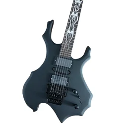 Rosewood – ensemble de guitare électrique 6 cordes, corps solide, noir, micro, Instrument électrique 