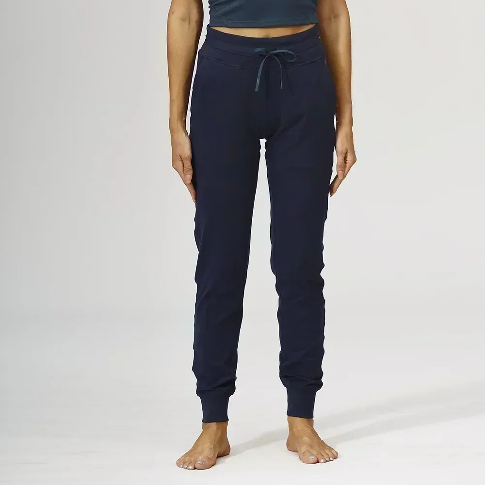 Lemon Women Stretch Yoga Pants High Waist Training Jogging Sport Pants Drawstring Elastic Four-Way Elasticit Sports Casual Pants 6