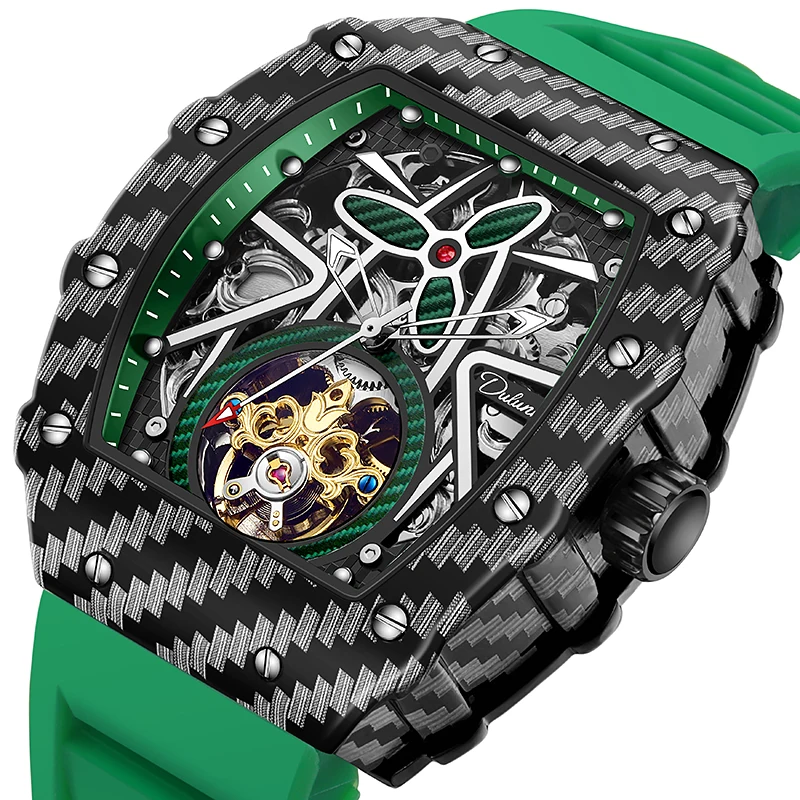 Casual Männer Luxus Wasserdicht Leucht Tourbillon Mann Handgelenk Militär Automatische Mechanische herren es_voghion.com