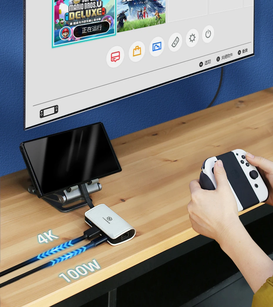 TV OLED, Ethernet Tipo C para RJ45,