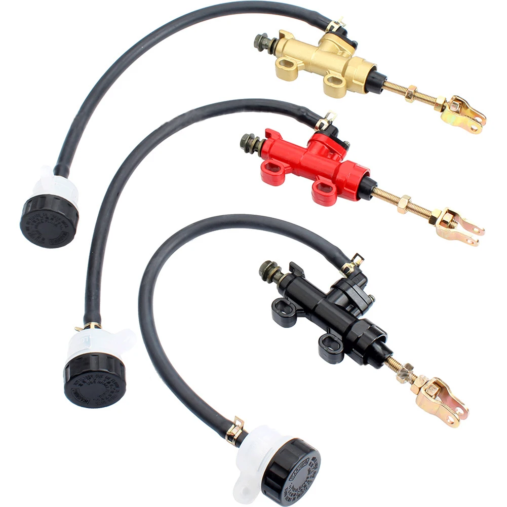 

Polychrome Universal Fitment Motorcycle Rear Brake Pump Foot Hydraulic Refit Rear Brake Master Cylinder Pump