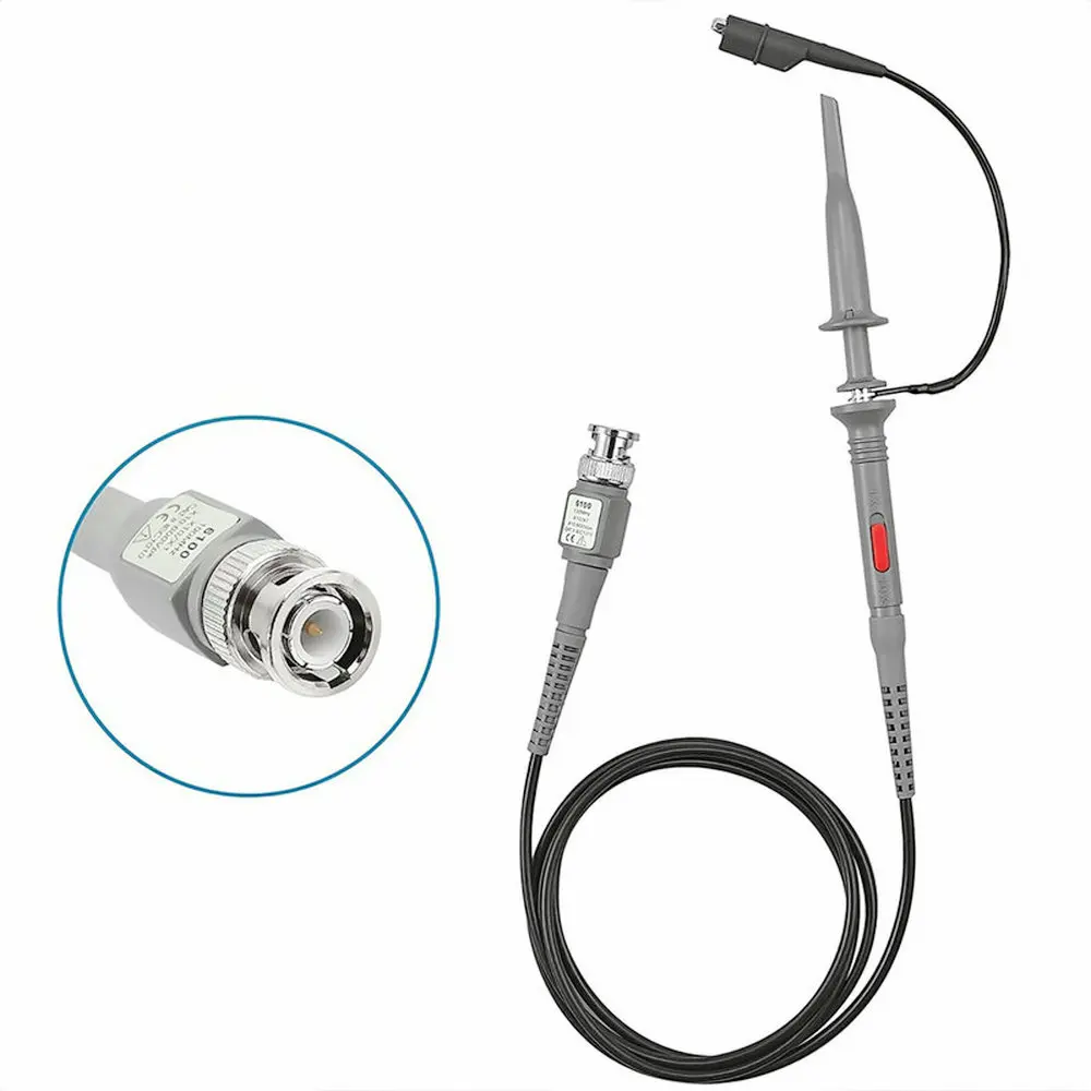 P6100 BNC Oscilloscope Probe Kit 100MHz 1X 10X Mayitr High Precision Scope Analyzer Alligator Clip Probes Test Leads