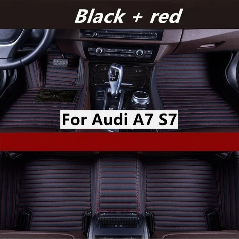 

Автомобильные напольные коврики с поперечным зерном для Audi A7 S7, автомобильные коврики, Аксессуары для ног