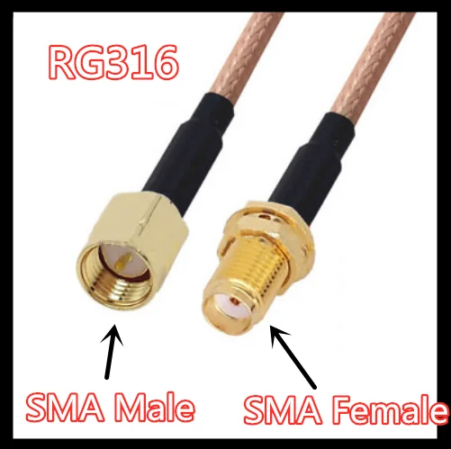 

SMA male to sma female adapter cable RF RF cable sma elbow antenna extension cable RG316 cable