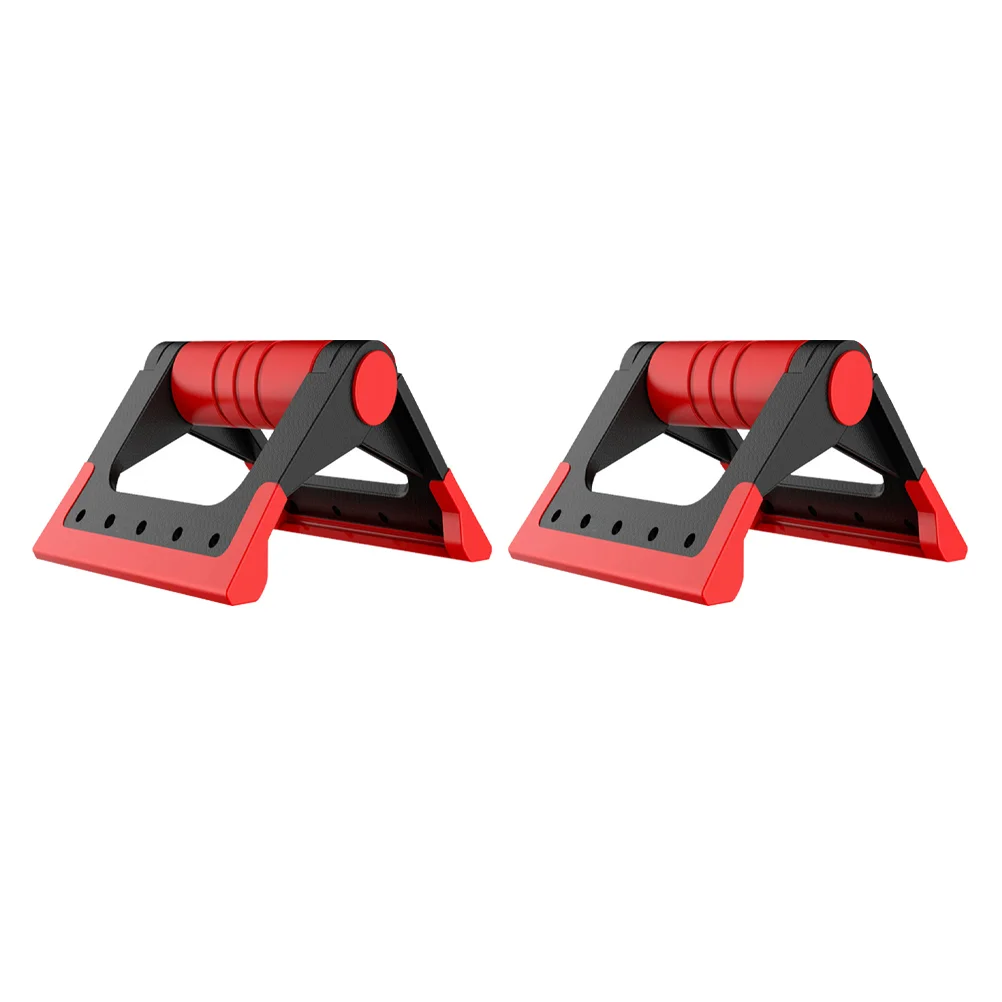 Staffa Push-Up Pieghevole Uso Domestico Supporto Push-Up Fitness Push-Up Rack Push-Up Bar (Rosso)