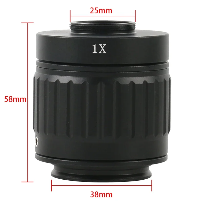 microscope adapter CTV 0.35X 0.5X 1X Focus Adjustable C Mount Adapter 38MM Ring for New Type Of Trinocular Stereo Microscope