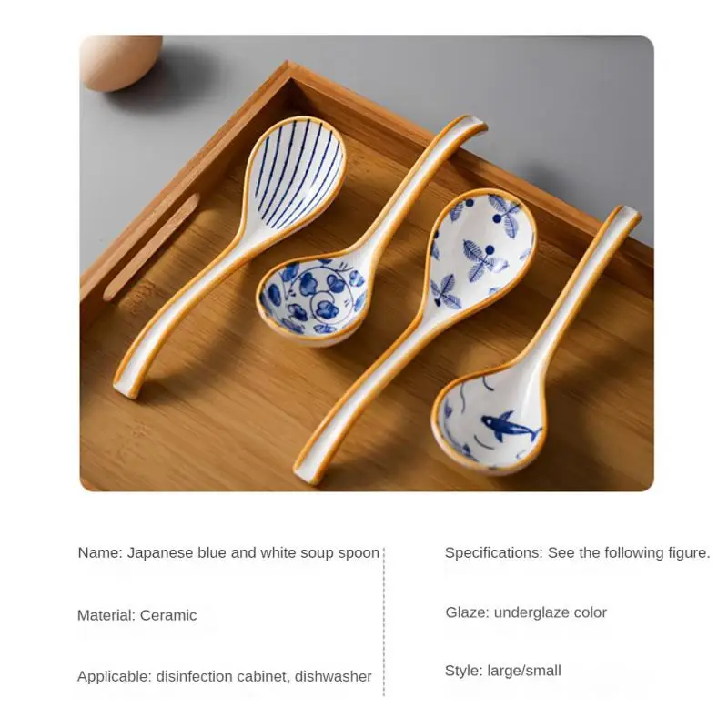 

Spoon Creativity Delicate Feel Ceramics Multiple Styles Spoon Cutlery Modern Smooth Tableware Ceramic Spoon Creative Spoon