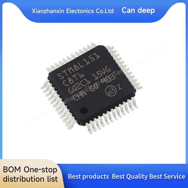 

10 шт./партия STM8L151C8T6 LQFP-48
