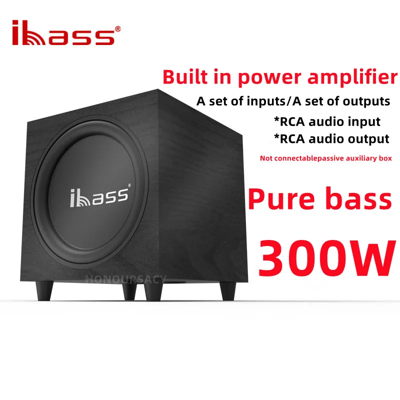 

Ibass New 12-inch 300W High-power Active Subwoofer Pure Bass Can Be Equipped With Echo Wall Amplifier Powerful Bass Effect