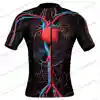 2023 Human Circulatory System Cycling Jersey Set Summer Cycling Clothing Men Road Bike Shirt Suit Bicycle Bib Shorts MTB Maillot 2