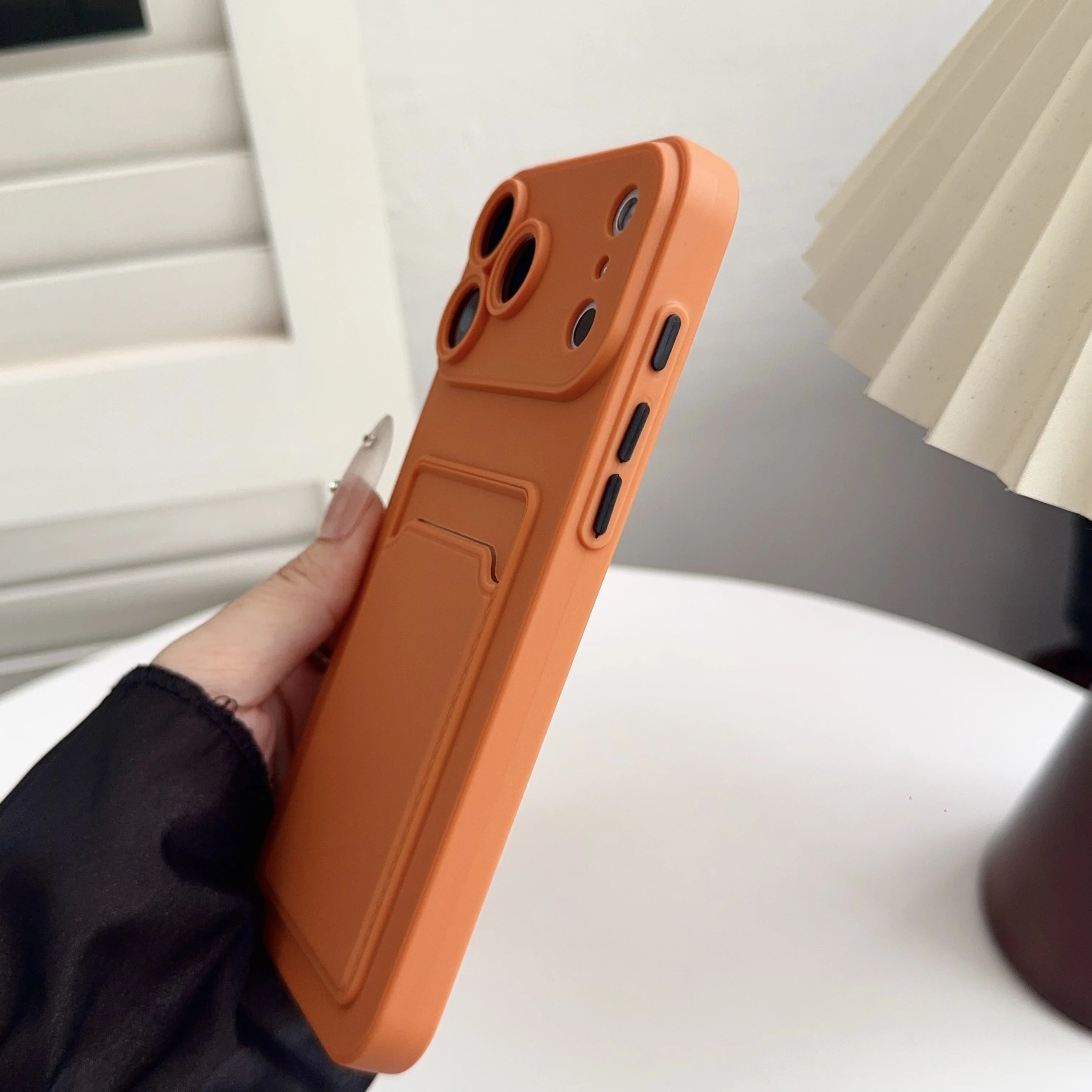 Luxury Soft Silicone Wallet Card Holder Phone Case with Slot Bag
