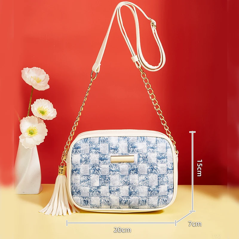 PU Leather Handbag For Women Tassel Shell Bag Crossbody Bag For Daily Commute Multi Compartment Zipper Shoulder Bag