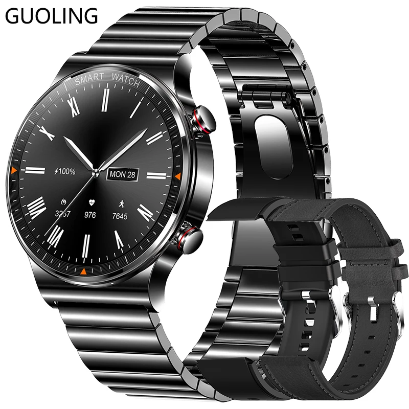 2022 New REX GT AMOLED Screen Smart Watch Men Always-on Display Music Playback Bluetooth Call Waterproof Heart Rate Smartwatch 