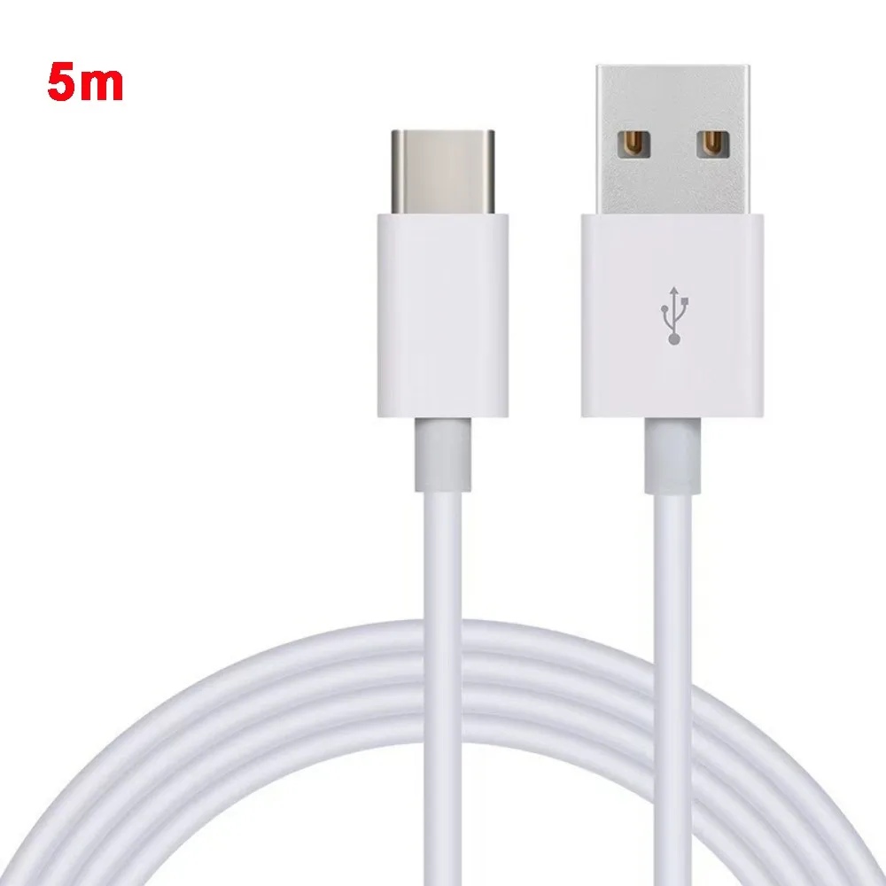 Pure Copper Core USB to Type-C Data and Charging Extension Cable (Various Lengths)