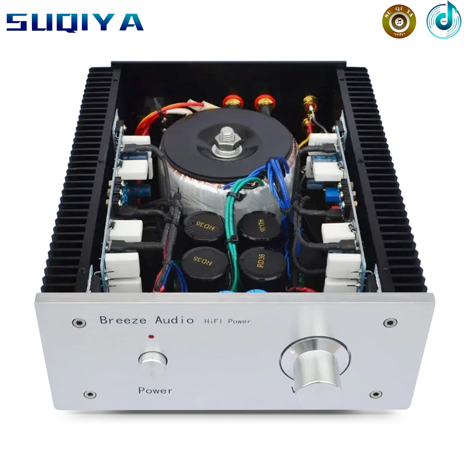 

AC220V AM-60 DIY demam kelas AB PADA NJW0302/NJW0281 amplifier 100 W * 2 transistor amplifier