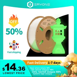 Eryone Luminous PLA Filament 1.75mm 1kg Glow in the Dark Plastic PLA 1kg 3D Printing Materials High Quality Wholesale Fast ship