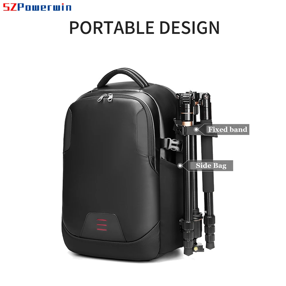 

Powerwin 19inch DSLR Camera Bag - Waterproof Wearproof Backpack for Canon/Nikon with Drone Laptop & Tripod Storage Ideal