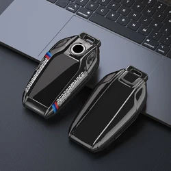 Premium Carbon Fibre Car Key Cover - Sleek Protective Shell for BMW Series Accessories (G - black)