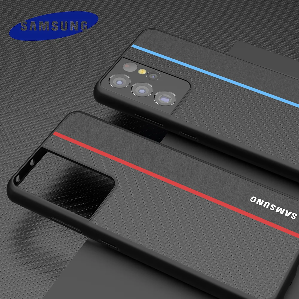 Carbon Fiber Patroon Pc Case Voor Samsung Galaxy S21 Ultra Plus Matte
