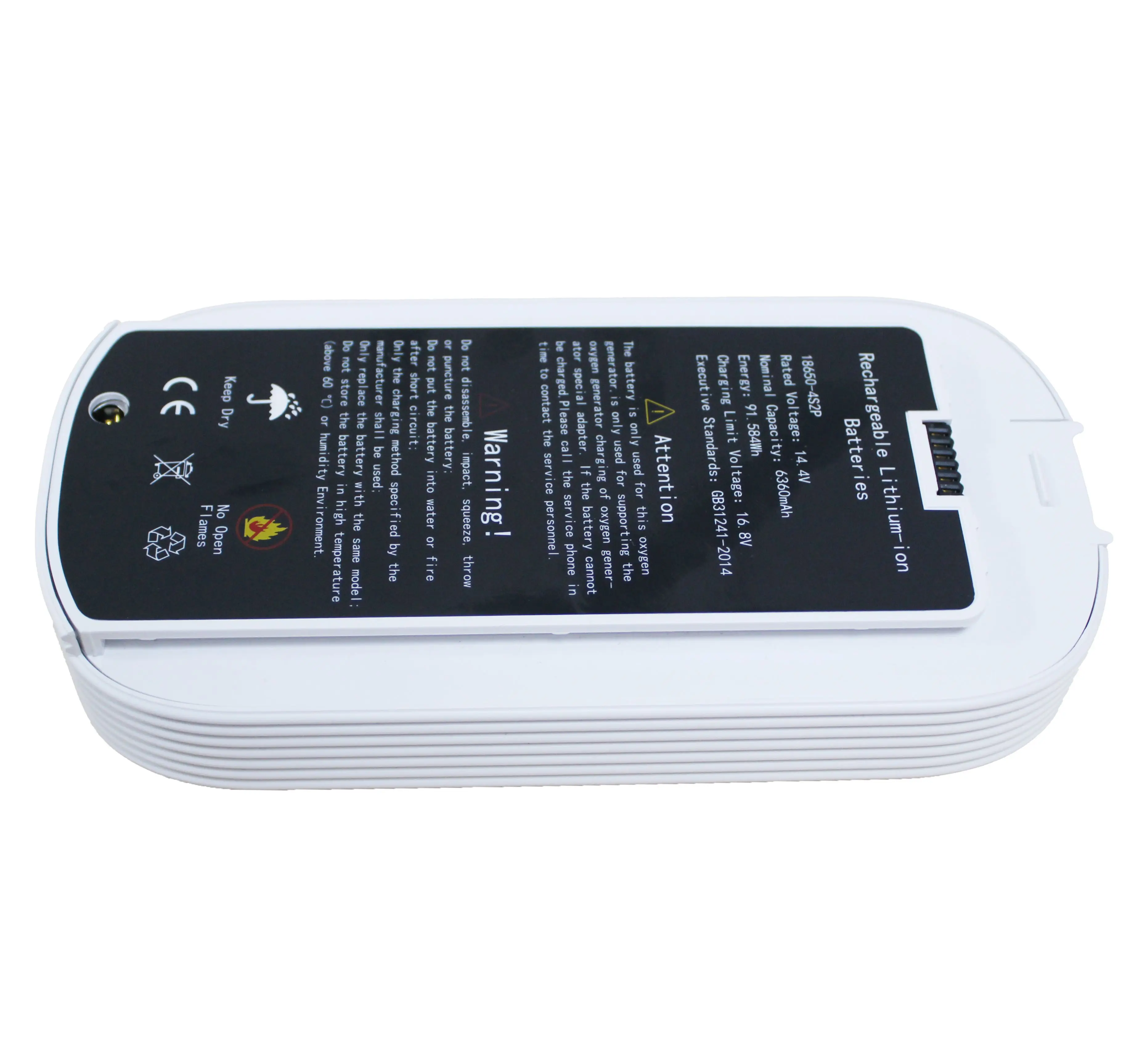 Description Picture 2 of itemFor NT-02 6360mAh Removeable Battery Portable Oxygen Concentrator Parts, Oxygen Machine Battery Replacement