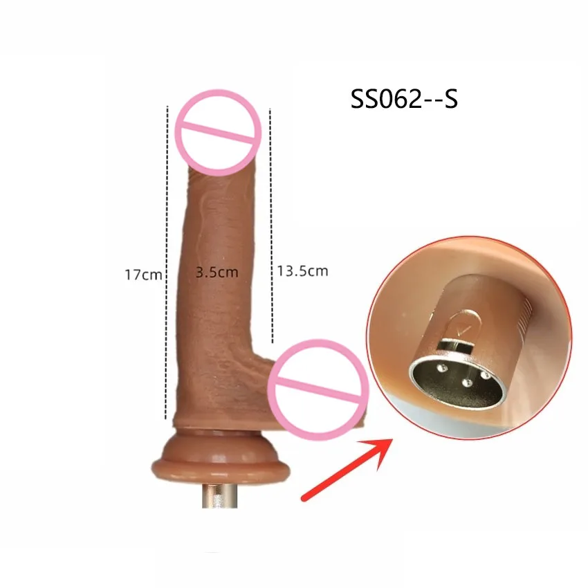 New Lifelike Liquid Silicone Dildos for Women Masturbation 3XLR Sex Machine Attachment Vibrator Vaginal Thrust Sex Toys
