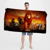 The Lion King Pattern Beach Towel Cartoon Cute Summer Kids Large Bath Pool Beach Towel Microfiber Absorbent for Swimming Travel 4