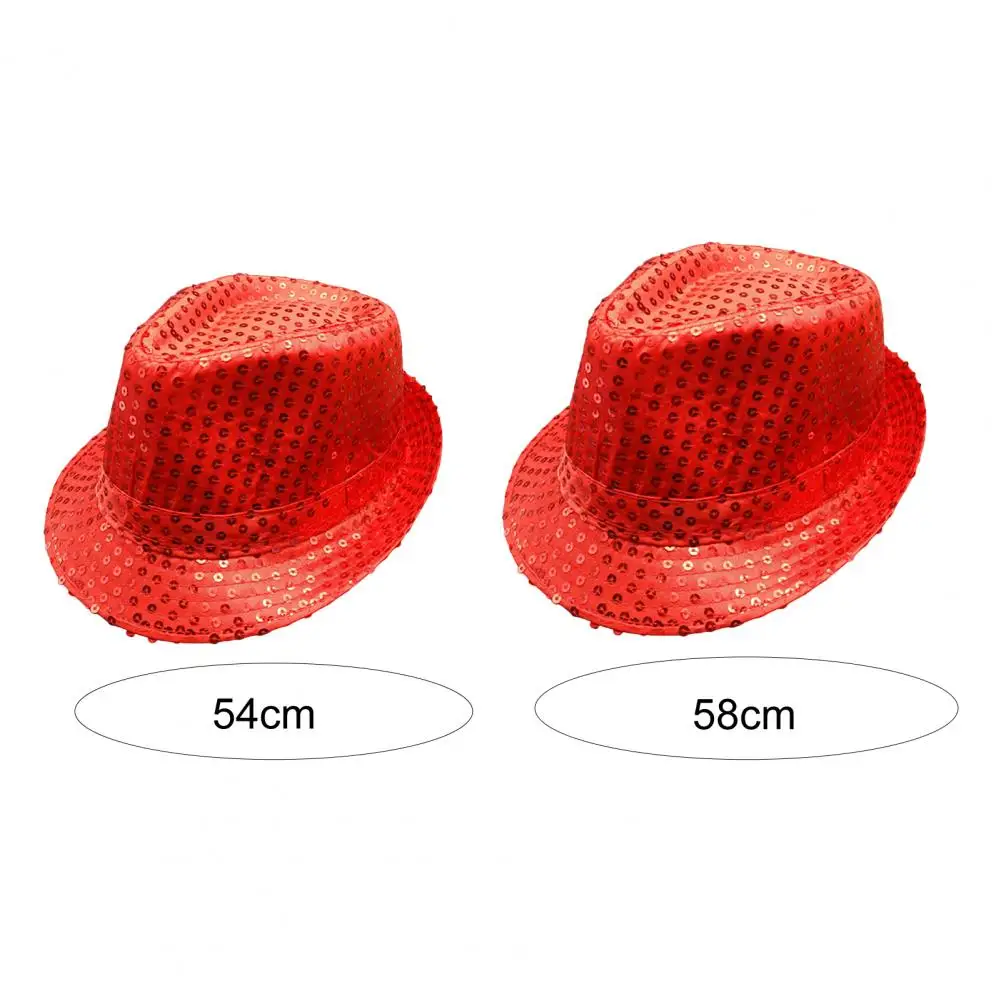 

Unisex Hat Sun Protection Hip Hop Hat Comfortable Gift Unique Adult Kids Sequins Decorated Stage Show Hat