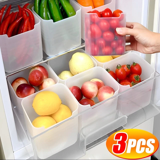 Fridge Organizer Food Fresh Storage Box Refrigerator Side Door