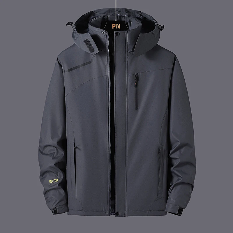Men Waterproof Jackets 6XL 7XL Plus Size Outdoor Hiking Windbreaker Wear-resistant Breathable Mountaineering Jacket 3
