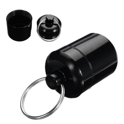 1 Pc Portable Pill Medicine Box Case Container Keychain Tools Key with Ring Chain First Aid Medicine Box For Outdoor Travel Home