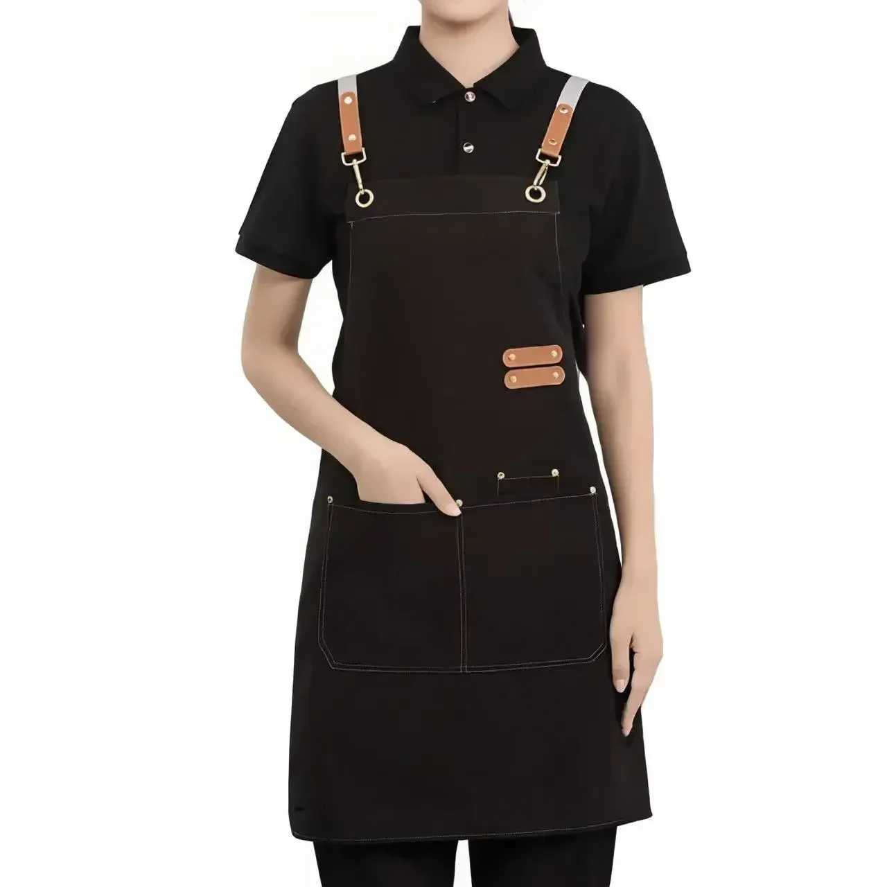 Personalized Waterproof Canvas Apron with Pocket