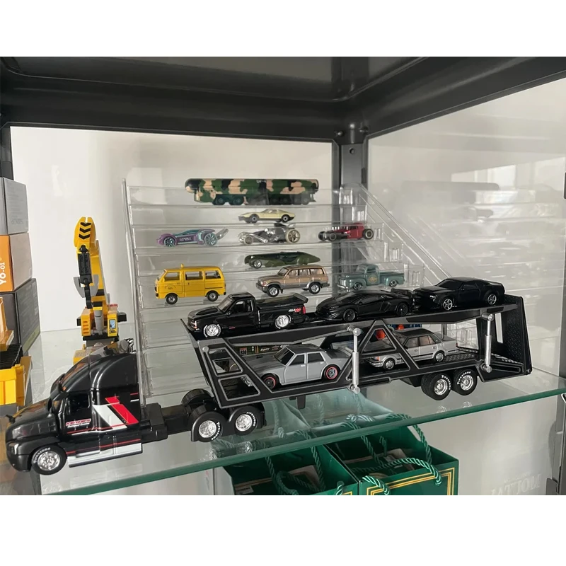 마이스토 1:64 컨테이너 트레일러 세미 트럭 포드 G 브롱코 BMW M3 쉐보레 론스타 합금 차량 장난감 크리스마스 선물 소년용