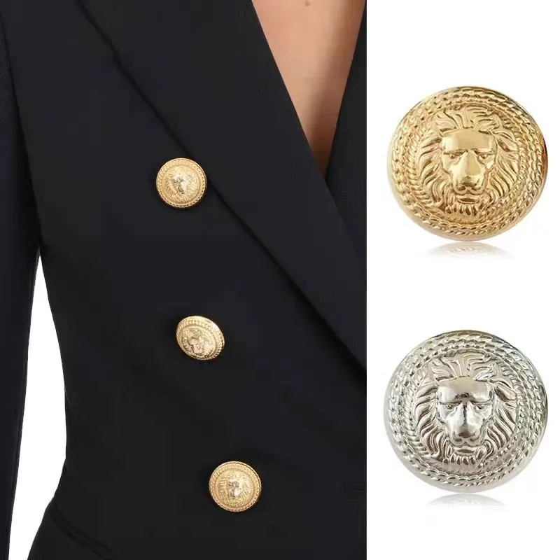 Description Picture 2 of item10Pcs Metal Buttons For Clothing Designers Handmade Luxury Garment Sewing Accessories Decorative Wholesale Coat Craft HandmadDIY