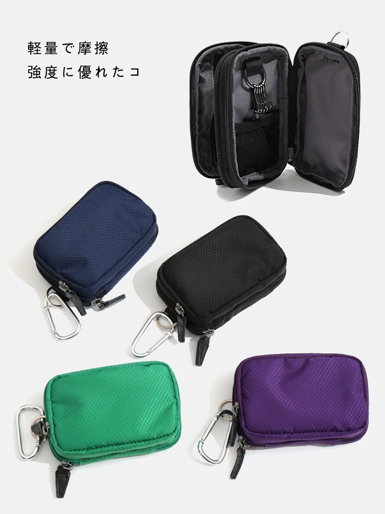 Coin Purse Key Holder Key Organizer Key Purse Japanese Style Casual Key Wallet Waterproof Small Pouch Designer for Men